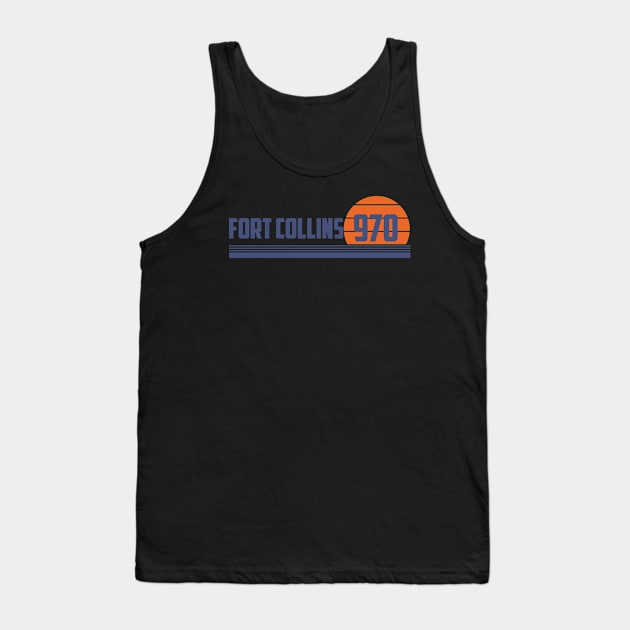 970 Fort Collins Colorado Area Code Tank Top by Eureka Shirts